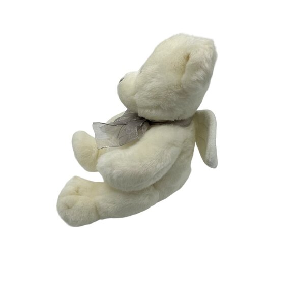 Ty‎ 2008 Angel Bear Plush Sparkle Wings Silver Bow Weighted bottom - Picture 2 of 8